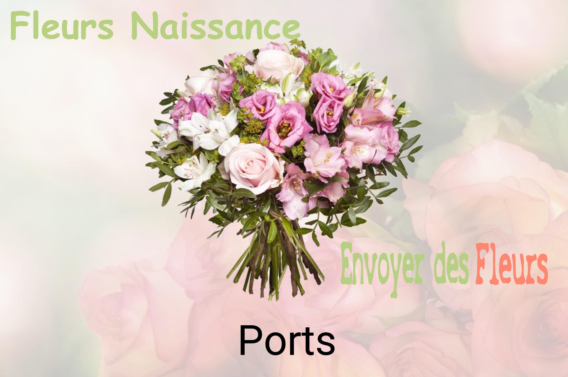 Bouquet de fleurs de naissance livré à Ports